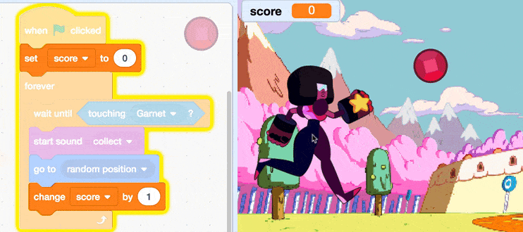 Анимирана приключенска игра в новия Scratch 3 🎮 🌎🎯💻 Безплатна тех работилница за деца "Часът на програмирането" 2019 в РобоКидс Бургас   